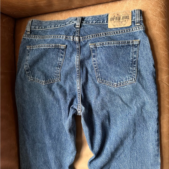 Vintage 100% cotton GAP Low Rise classic 90s 10 Long blue jeans denim womens USA - Picture 4 of 11